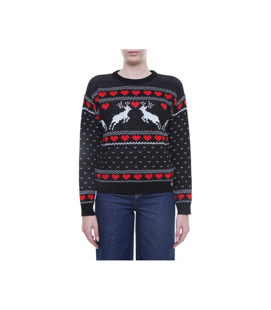 Maglione Cuori - Nero