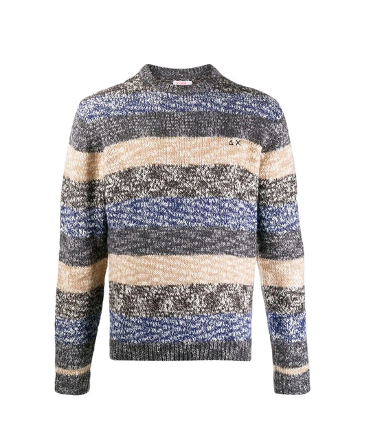 Round Stripes Moulinè - Navy Blue/Beige