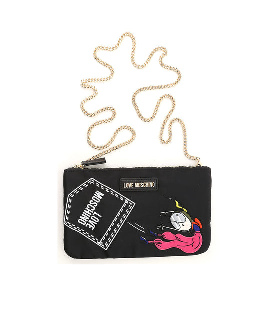 Borsa Nylon St. Multicolor Girl - Nero