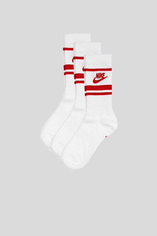 Everyday Essential Crew - White Red