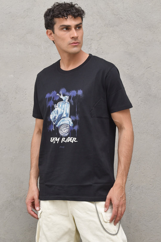 T-shirt Digital Print - Black