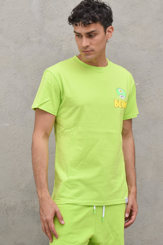 T-shirt Stampa - Verde Acido