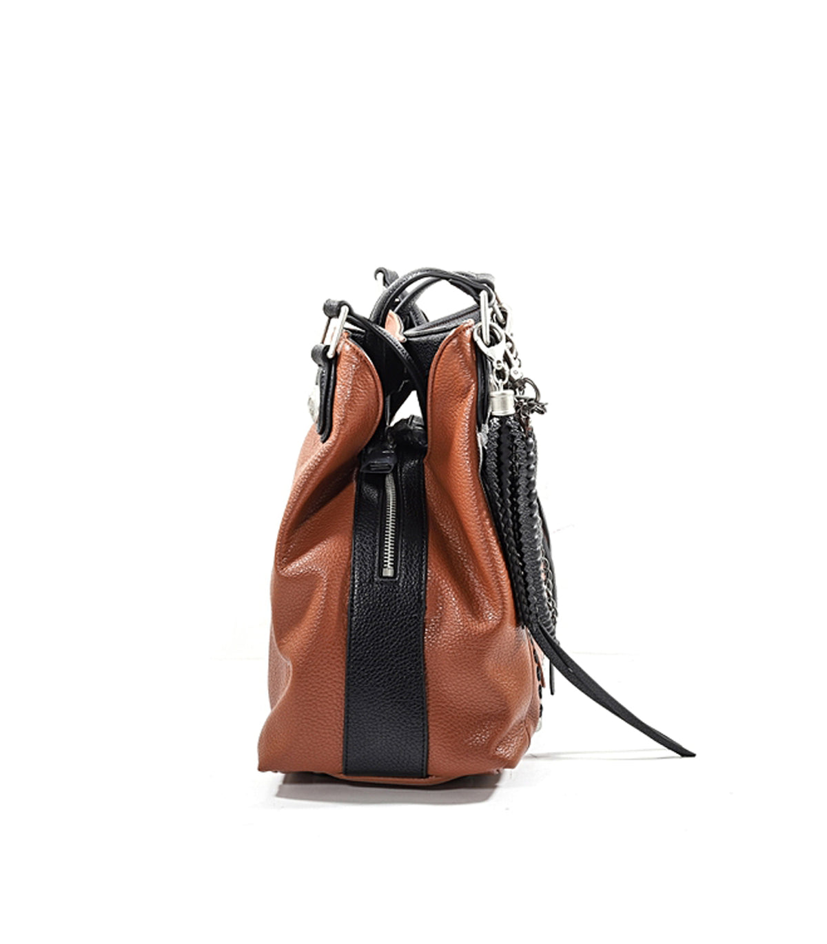 Fishbone Boston Bag Bottalato - Combi Cuoio — 3