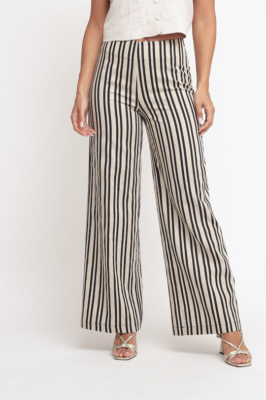 Pantalone Largo - Riga Sabbia