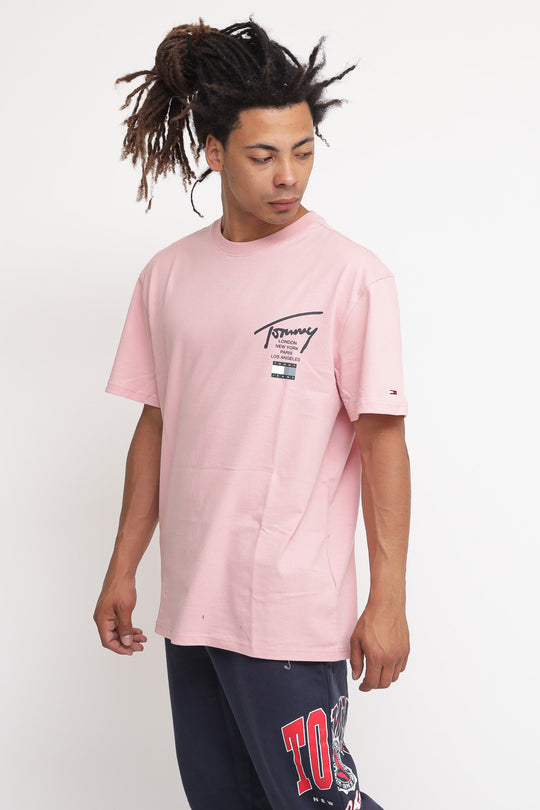 TJM Modern Essentials Sig Tee - Broadway Pink