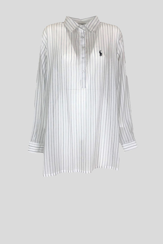Popover Shirt - White/Black
