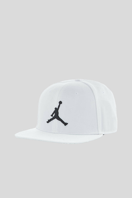 Jordan Pro Jumpman Snapnback Hat - White