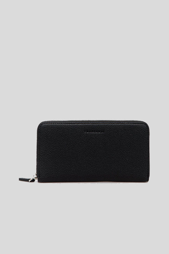 Nadir Zip Around Lg Ful Grain Pu - Black