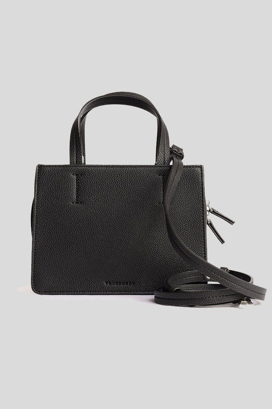 Naidr Tote Sm Full Grain Bonded Pu - Black