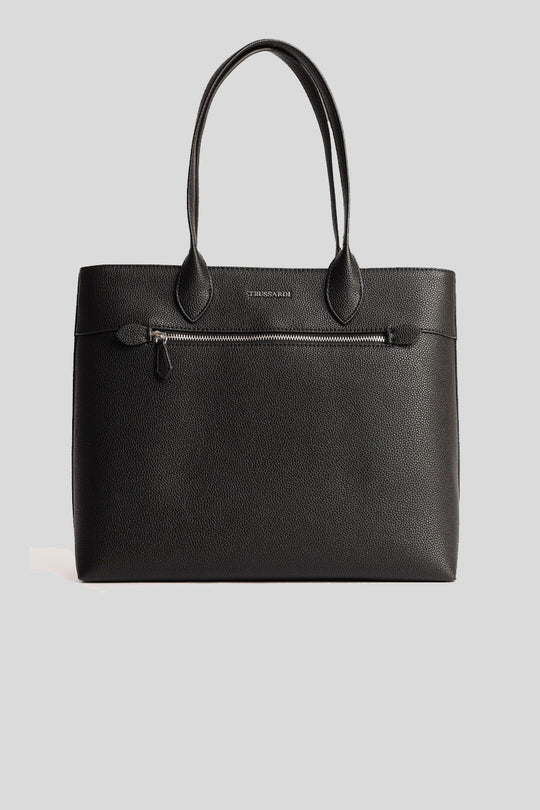 New Lily Shopper Ns Full Grain Pu - Black