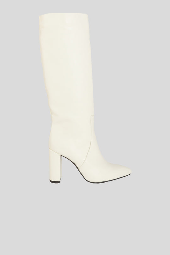 Stivale In Pelle - Off White