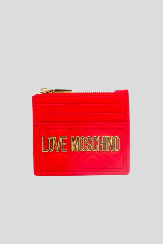 Portafoglio Quilted Pu - Rosso