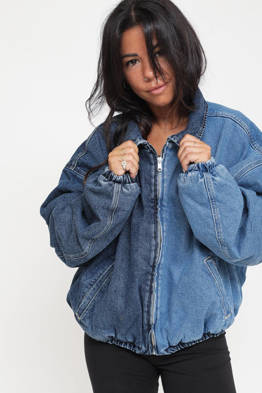Denim Bomber Jacket - Denim Light