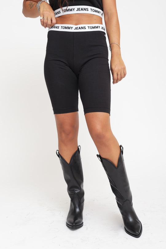 Tjw Logo Waistband Cycle Short - Black