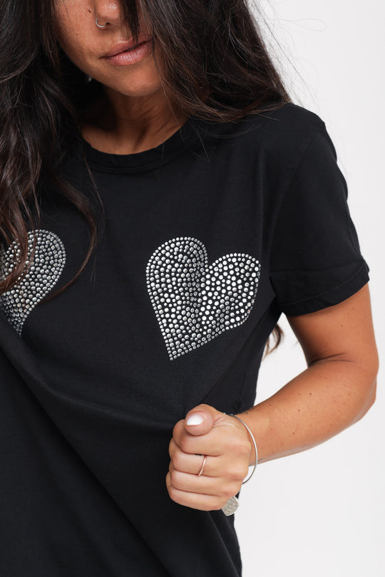 T-shirt Cuori - Nero