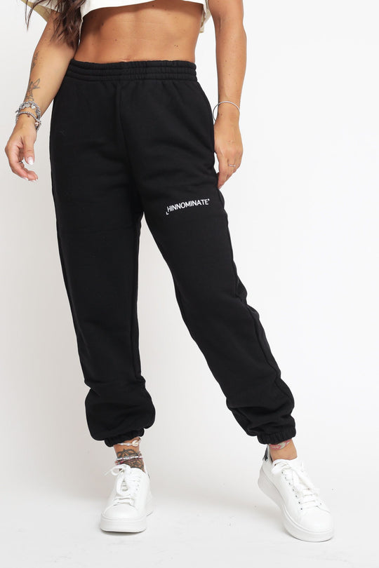 Pantalone In Felpa Con Tasche - Nero