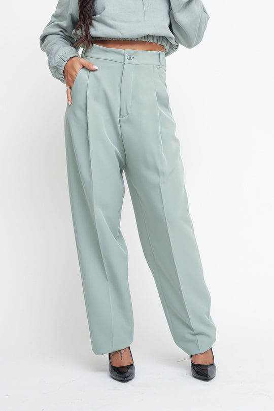 Pantalone Diritto - Verde Salvia