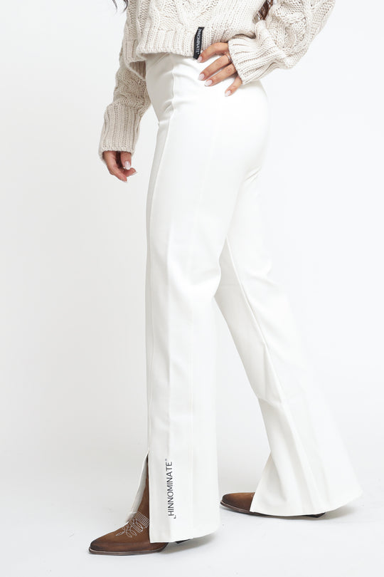 Leggings In Punto Milano - Bianco Burro