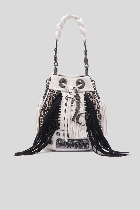 Jungle Style Bucket Synt + Cows + Horse - White