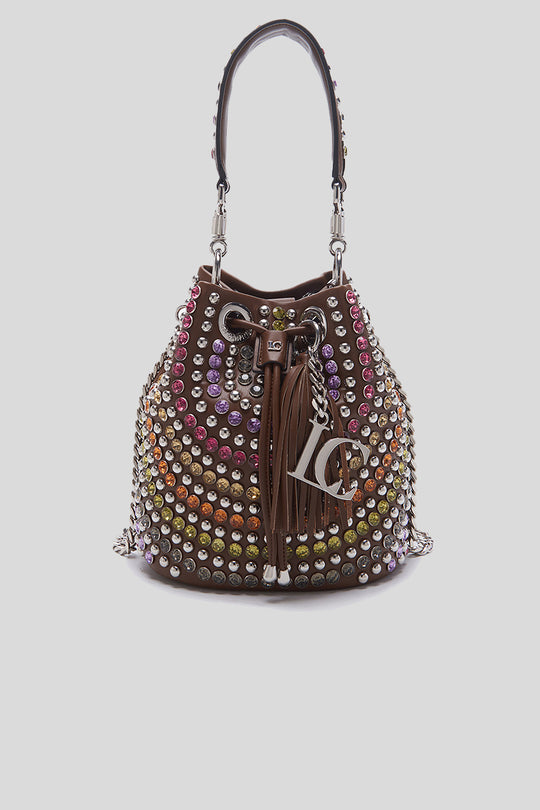 Mirror Bucket Synthetic - Dark Brown Combi Multicolor