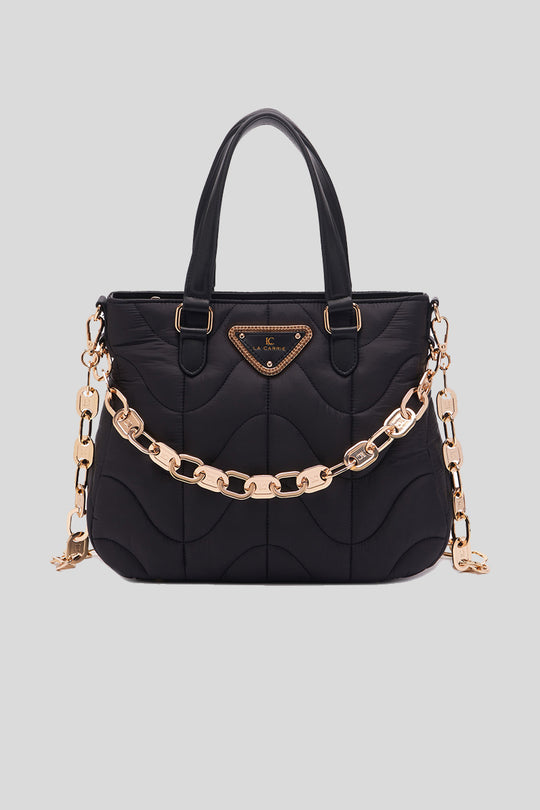 Stich & Spun Shopper 2 Handles Nylon + Synthetic - Black