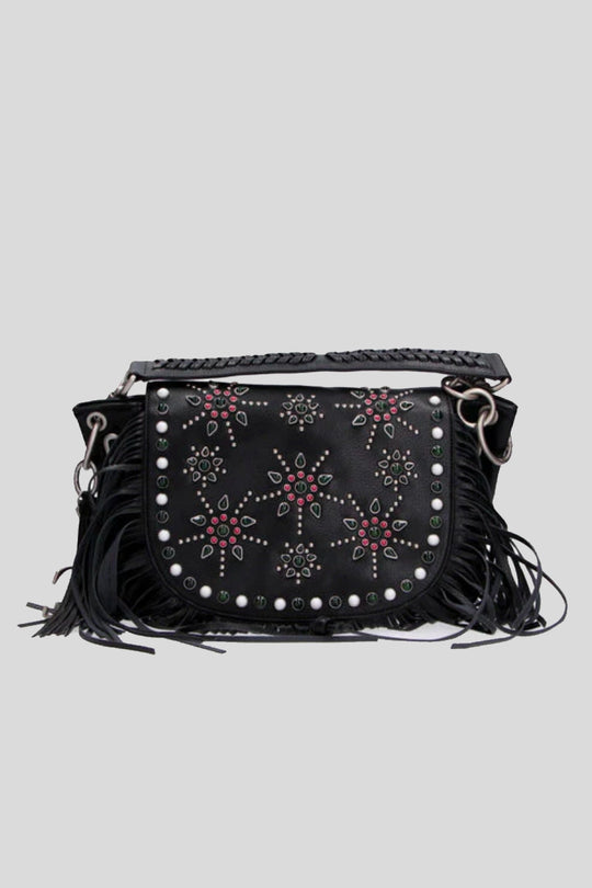 Fringes Star Large Shopper Synthetic - Black