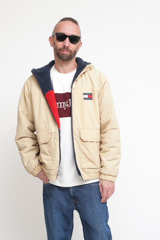 Tjm Reversible Sherpa Jacket - Twlight Navy Multi