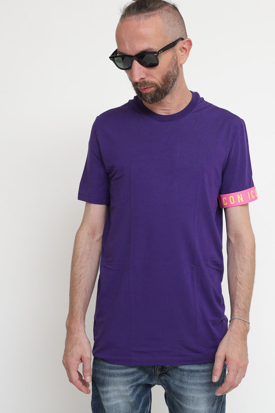 Round Neck T-shirt - Purple