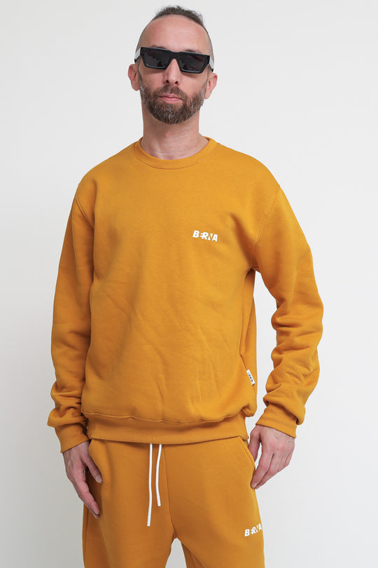 Felpa Girocollo St Berna - Senape