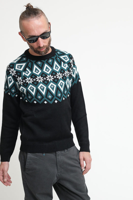 Round Christmas Fluo - Nero