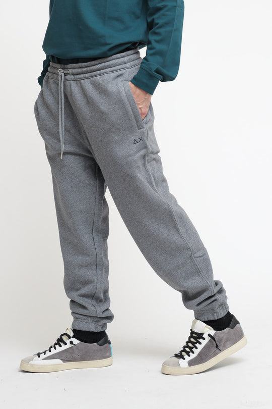 Pant. Long Cotton Fleece - Grigio Medio