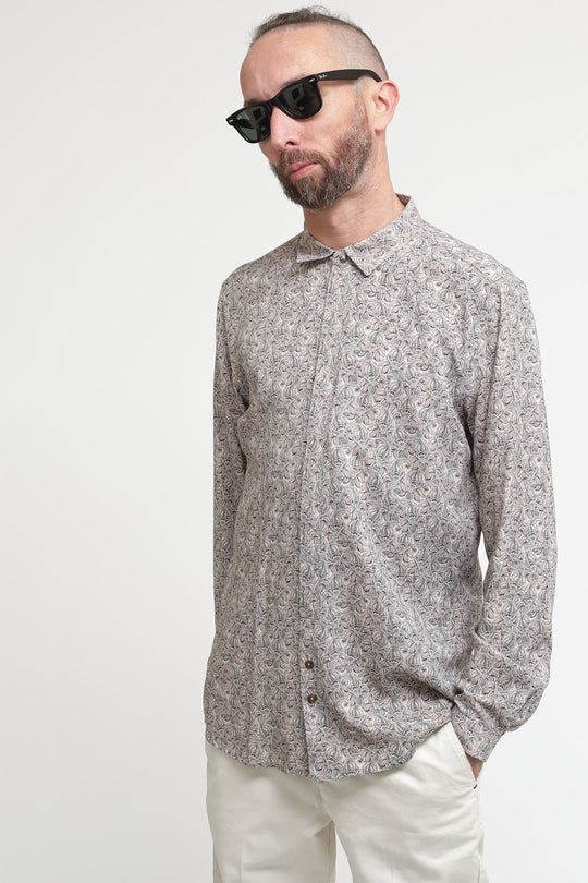 Camicia Uomo Fantasia - Sabbia