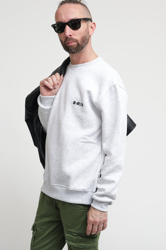 Felpa Girocollo St Berna - Grigio Melange