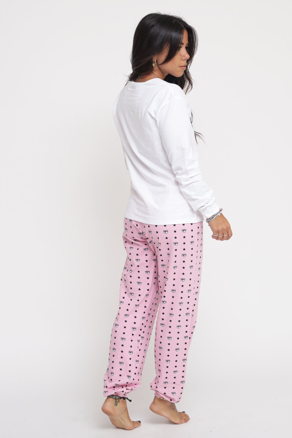 Pigiama Eye Star Stretch Jersey - Fantasia Rosa — 4