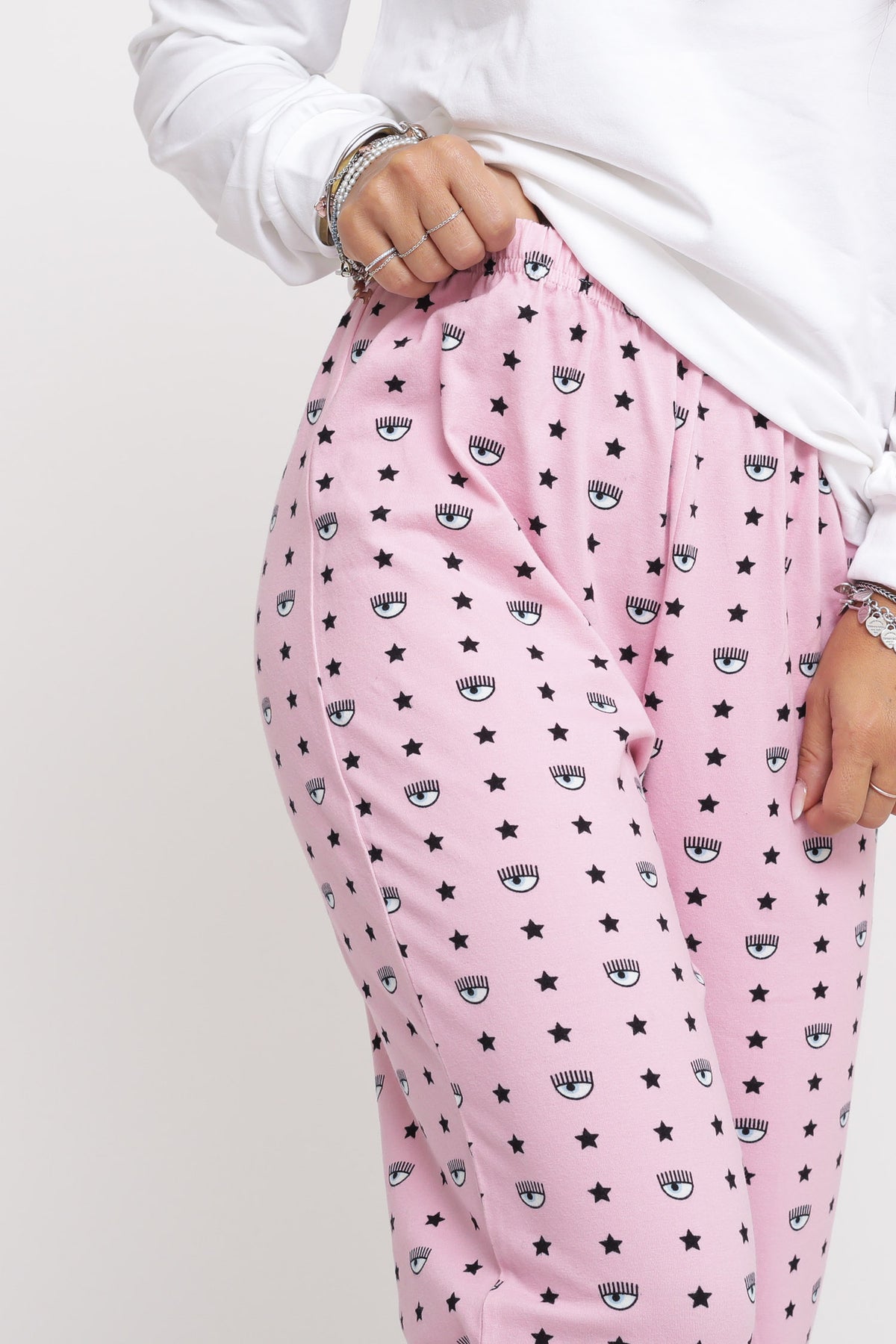 Pigiama Eye Star Stretch Jersey - Fantasia Rosa — 5