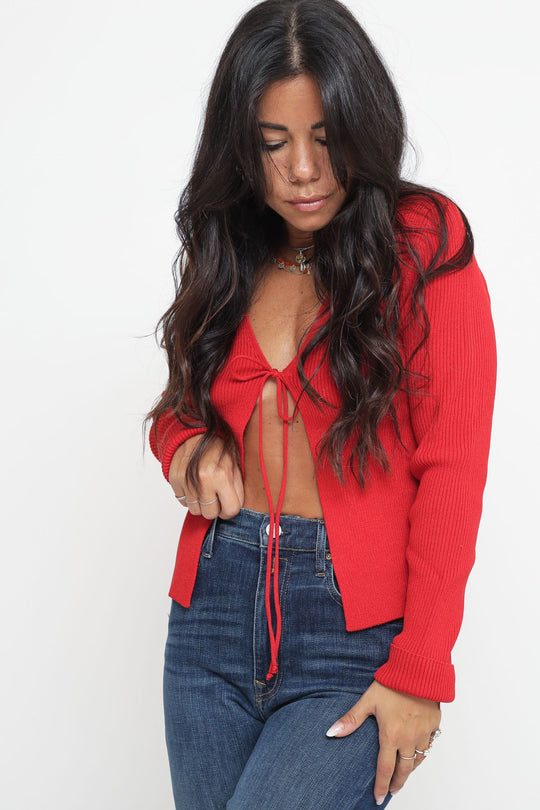 Giacchina Corta Laccetto - Rosso