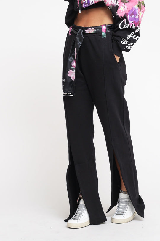 Pantalone In Felpa Donna - Nero