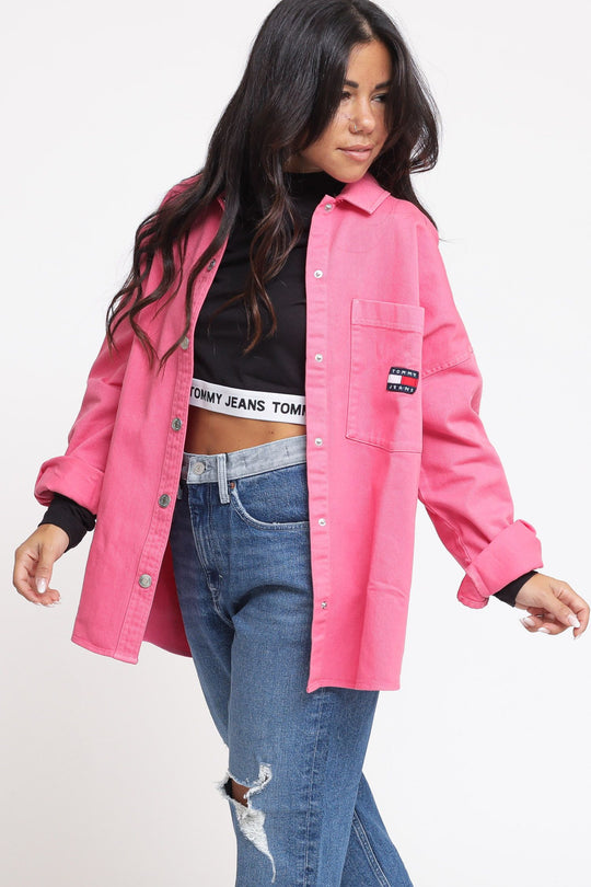 Tjw Badge Overshirt - Pink Alert