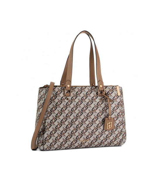 L Double Zip Satchel - Nuez