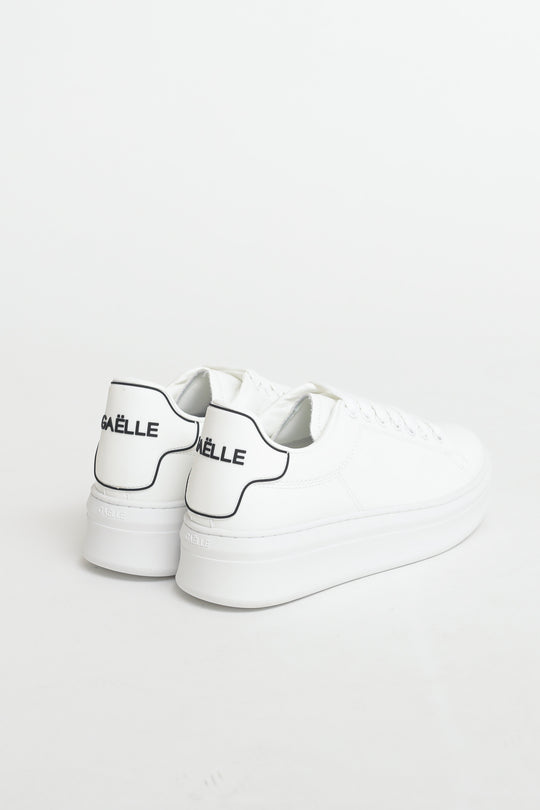 Sneakers Addict In Ecopelle E Patch - Bianco Bianco