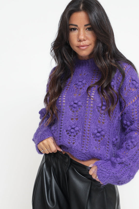 Girocollo Noccioline - Viola