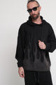 Felpa Cappuccio Con Stampa - Black