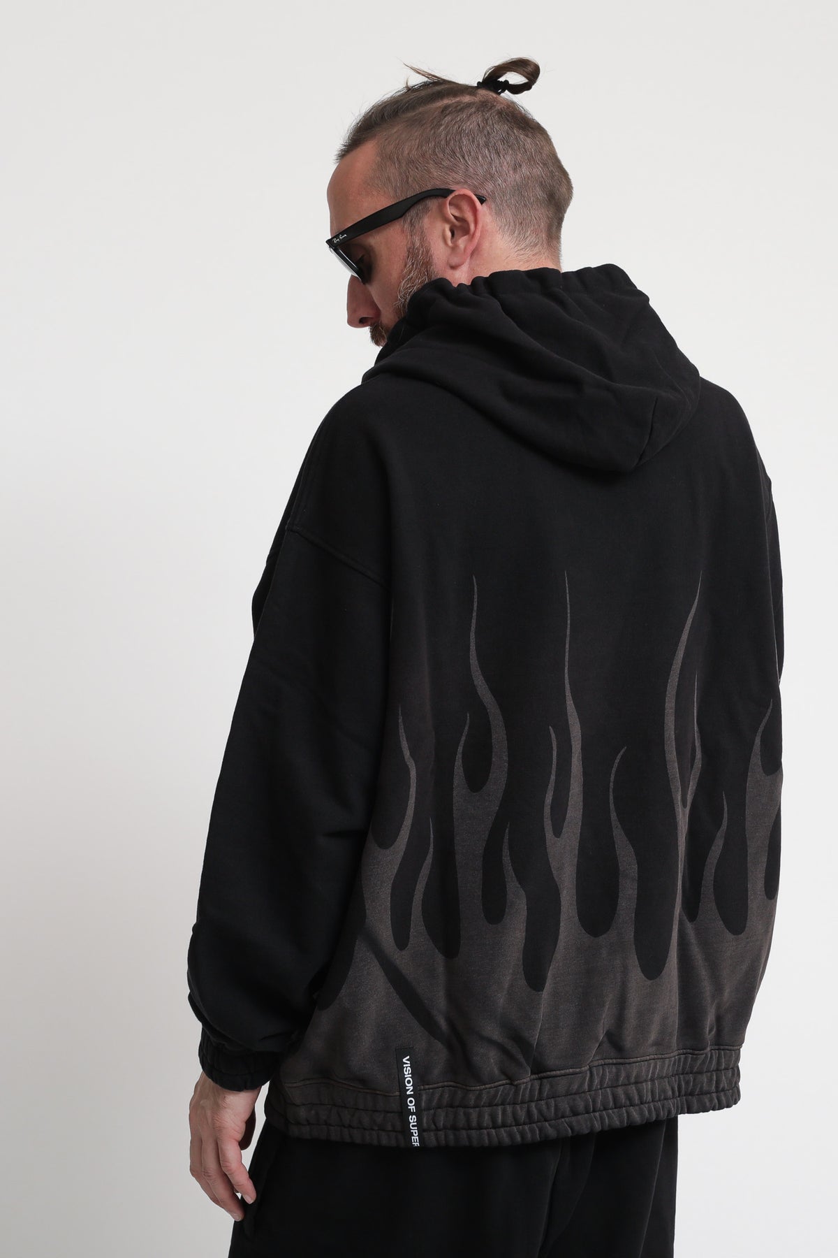 Felpa Cappuccio Con Stampa - Black — 5