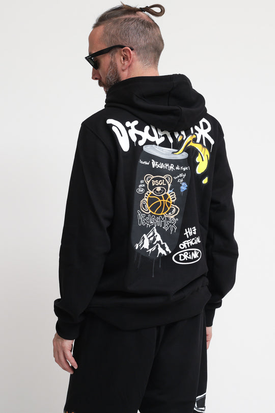 Maglia Con Cappuccio In Felpa Uomo - Nero