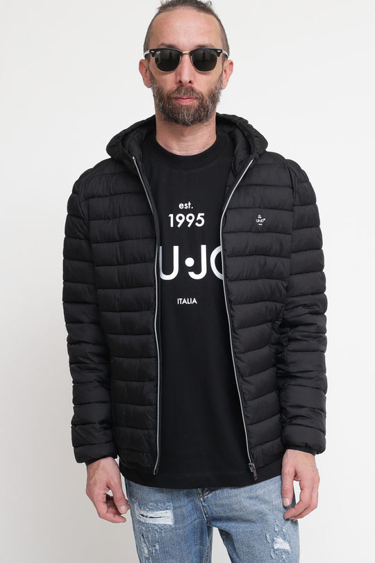 Giubbotto Imbottito C / Cappuccio - Black