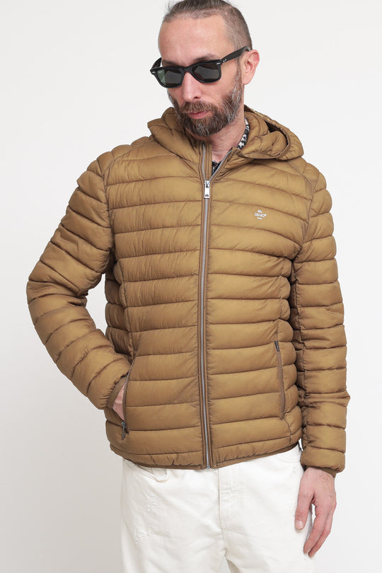 Giubbotto Imbottito C / Cappuccio - Camel