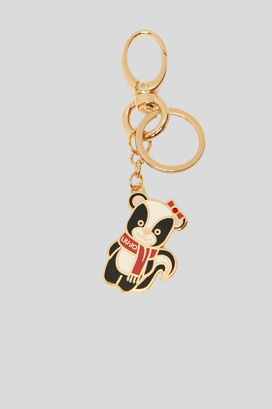 Key Ring Skunk - Black White
