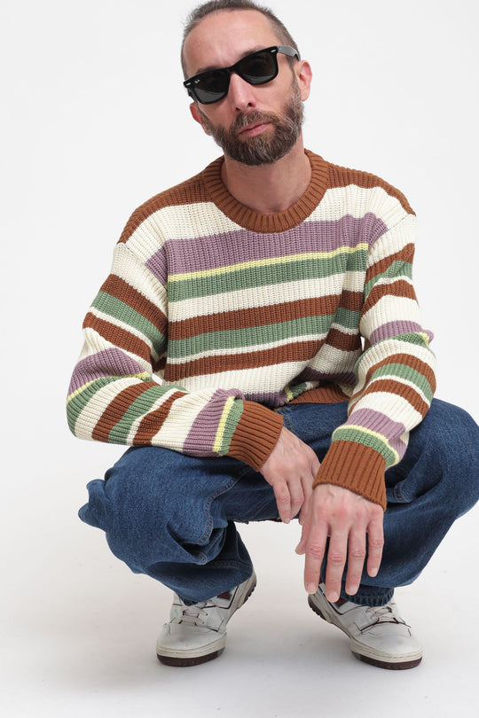 Edge Crew Sweater - Butterscotch Multi