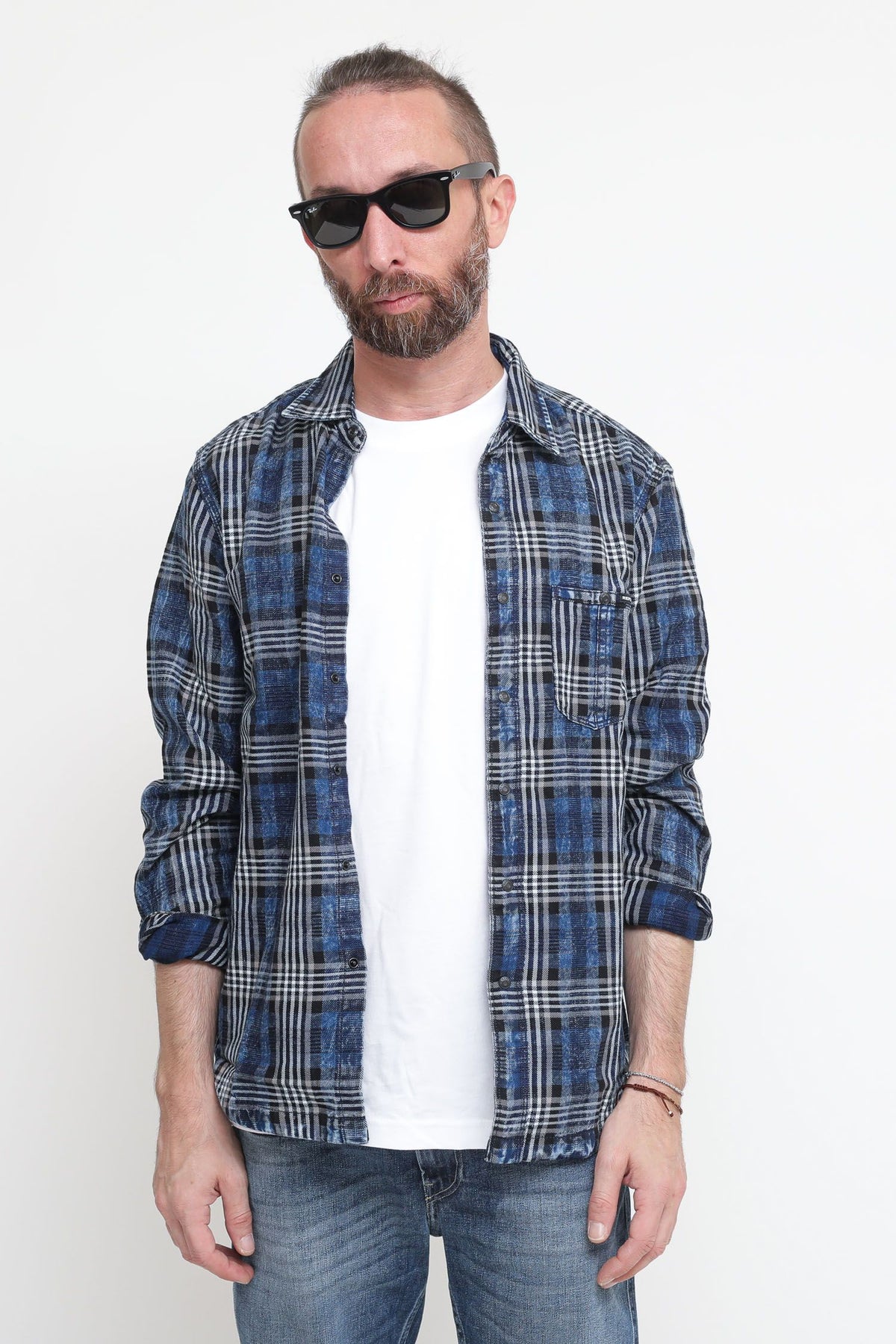 Camicia Check - Blue — 1