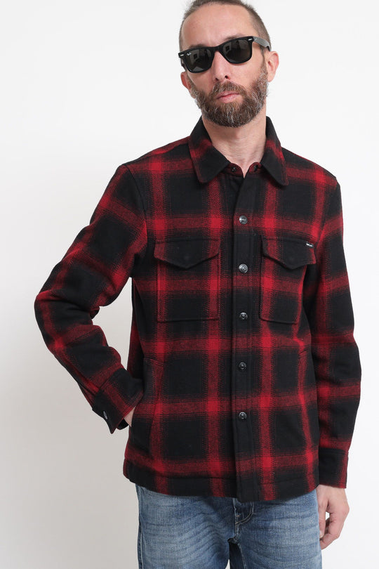Camicia Imbottita Check - Red Black